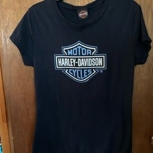 Harley Davidson Shirt, Blue, size 2xl